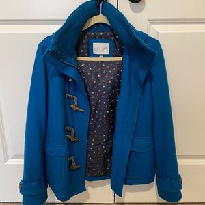 Blue Hooded Peacoat